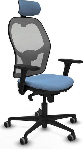 Sedia da ufficio con poggiatesta Piqueras y Crespo 3D036G2 Blu cielo
