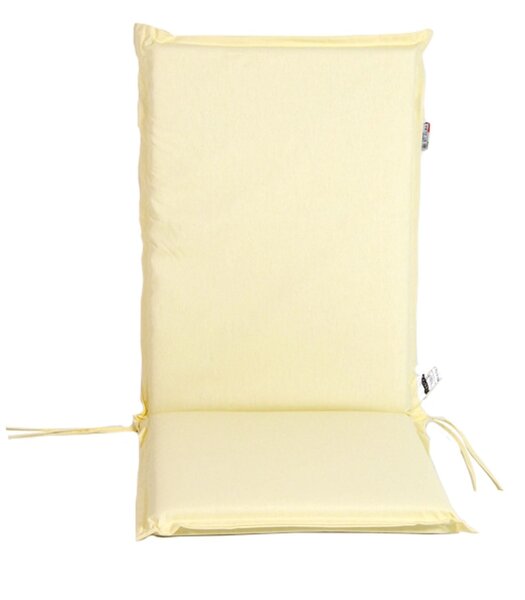 Cuscino in cotone imbottito sfoderabile schienale alto 115x48xH6 cm Zippo - Beige