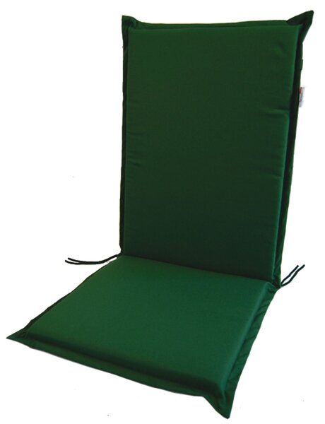 Cuscino in cotone imbottito sfoderabile schienale alto 115x48xH6 cm Zippo - Green