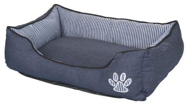 Cuccia cuscino per animali domestici cani gatti in tessuto oxford effetto jeans imbottita - 46x38xH15 cm