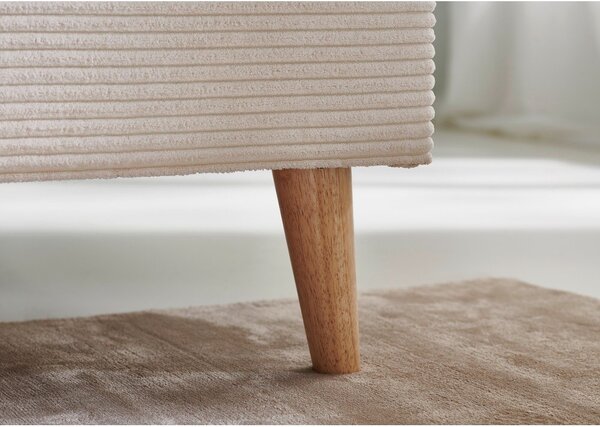 Letto matrimoniale imbottito beige rete non inclusa 140x200 cm Wicki – Meise Möbel