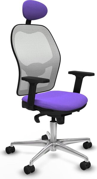 Sedia da ufficio con poggiatesta Piqueras y Crespo 2D086N1 Viola