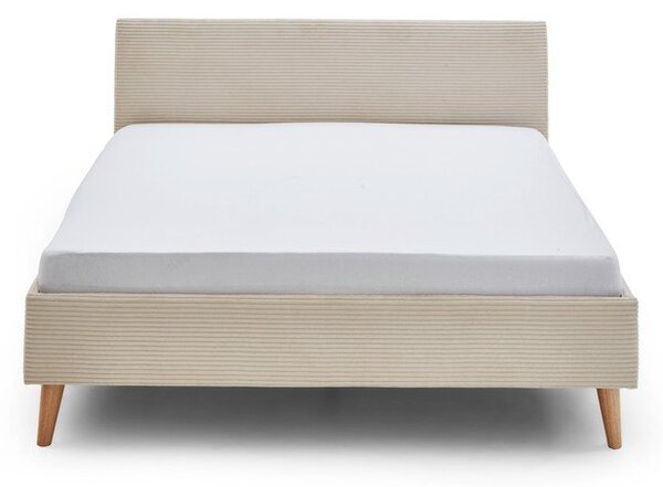 Letto matrimoniale imbottito beige rete non inclusa 140x200 cm Wicki – Meise Möbel