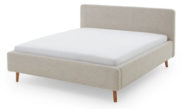 Letto matrimoniale imbottito beige rete non inclusa 180x200 cm Mattis – Meise Möbel