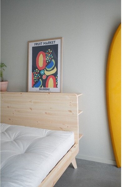 Letto matrimoniale in legno di pino con griglia 160x200 cm Retreat - Karup Design