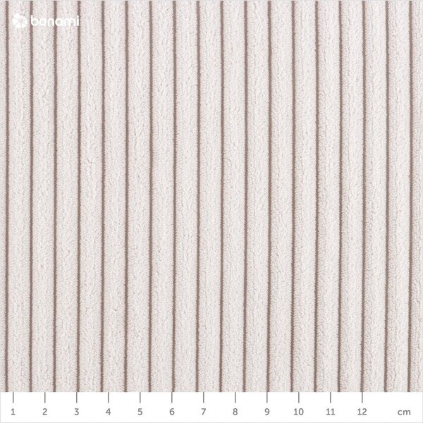 Letto matrimoniale imbottito beige rete non inclusa 180x200 cm Mattis Cord – Meise Möbel
