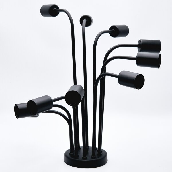 Lampadario a plafone TRINITY 10xE27/15W/230V nero