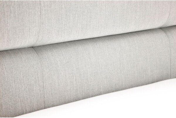 Letto matrimoniale imbottito grigio chiaro con contenitore con rete inclusa 160x200 cm Lotte – Meise Möbel