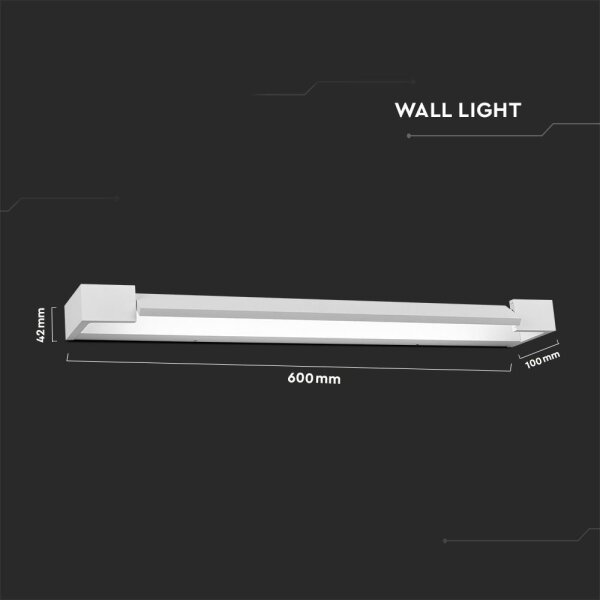 Illuminazione a LED per specchi da bagno LED/18W/230V 4000K IP44 bianco
