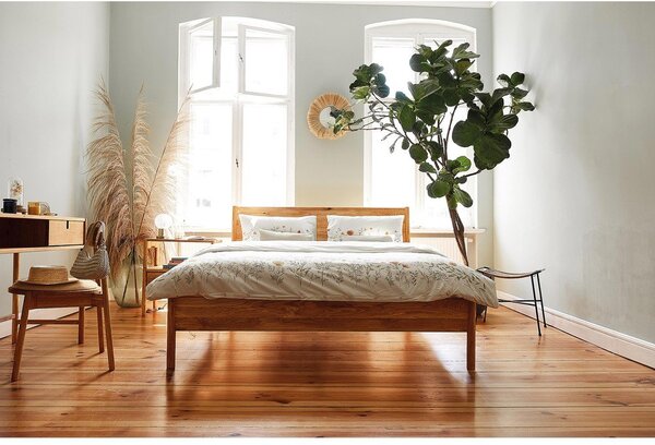 Letto matrimoniale in rovere 180x200 cm Pola - The Beds