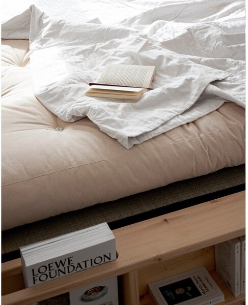 Letto matrimoniale in legno di pino con griglia 140x200 cm Ziggy - Karup Design