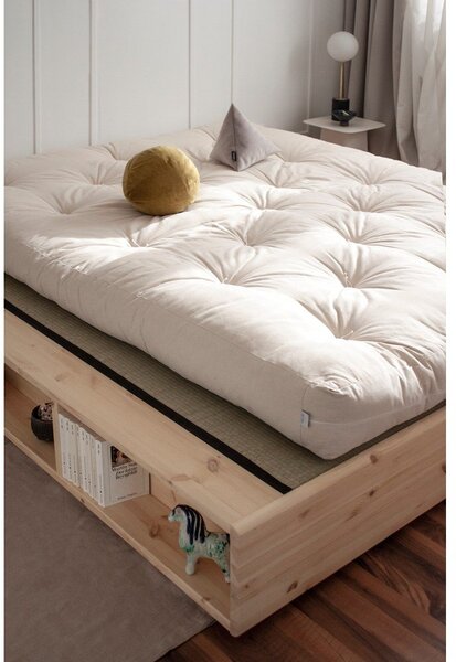 Letto matrimoniale in legno di pino con griglia 140x200 cm Ziggy - Karup Design