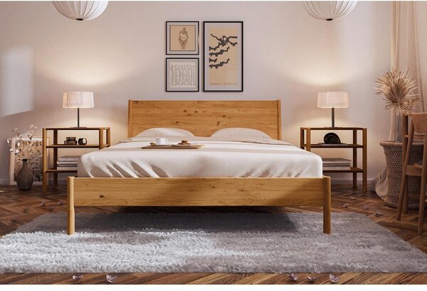 Letto matrimoniale in rovere 180x200 cm Pola - The Beds
