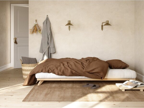Letto singolo in legno di pino con griglia 90x200 cm Senza - Karup Design