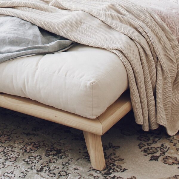 Letto matrimoniale in legno di pino con griglia 180x200 cm Senza - Karup Design