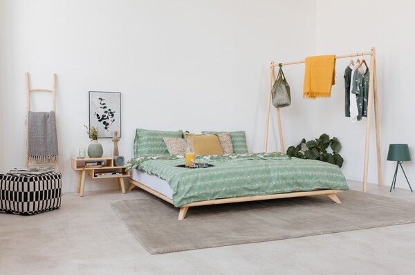 Letto matrimoniale in legno di pino con griglia 180x200 cm Senza - Karup Design