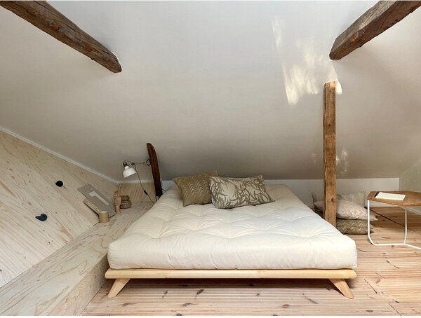 Letto matrimoniale in legno di pino con griglia 180x200 cm Senza - Karup Design