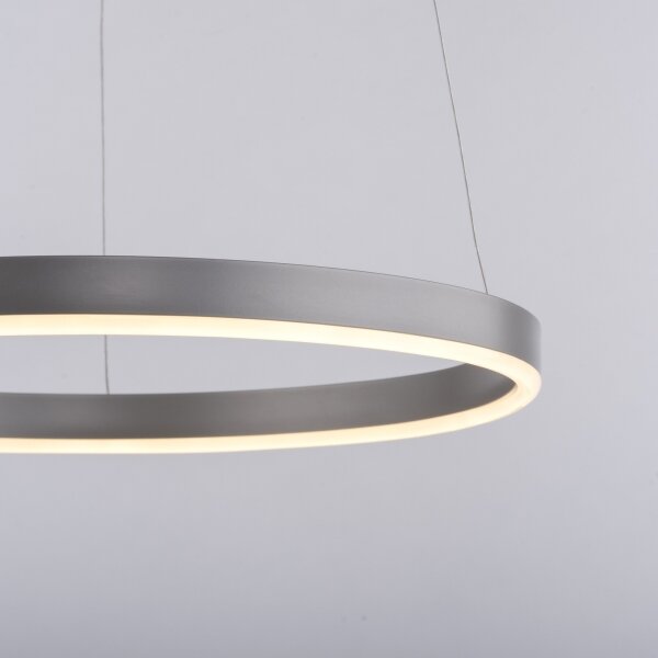 Leuchten Direkt 15393-95-Lampadario a sospensione con filo LED dimmerabile RITUS LED/20W/230V cromo