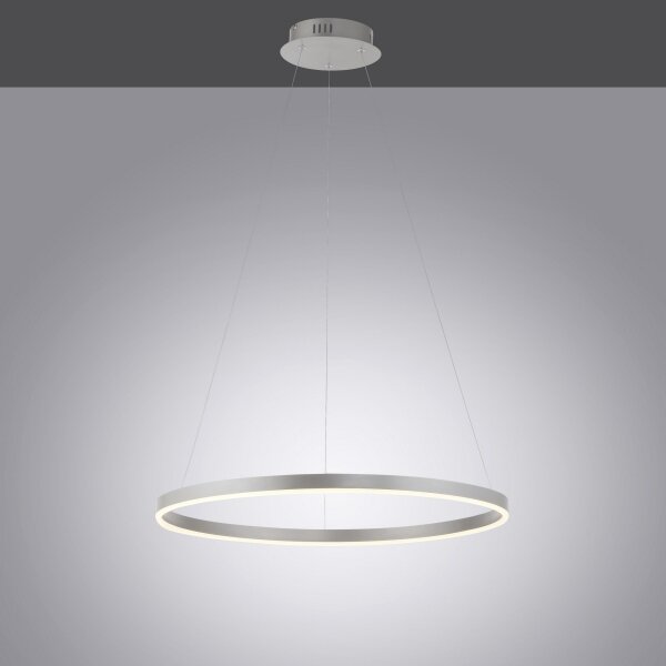 Leuchten Direkt 15394-95-Lampadario a sospensione con filo LED dimmerabile RITUS LED/30W/230V cromo