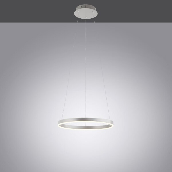 Leuchten Direkt 15393-95-Lampadario a sospensione con filo LED dimmerabile RITUS LED/20W/230V cromo