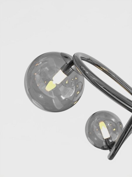 Wofi 7014-1405 - Lampadario LED a sospensione con filo NANCY 14xG9/3,5W/230V nero/cromo