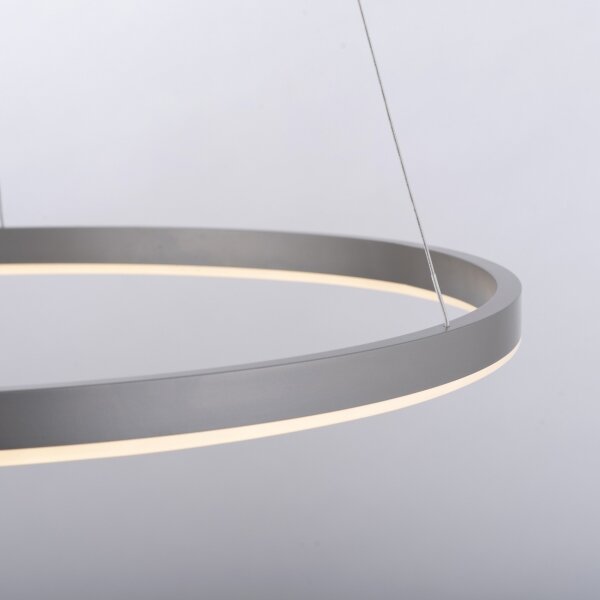 Leuchten Direkt 15394-95-Lampadario a sospensione con filo LED dimmerabile RITUS LED/30W/230V cromo