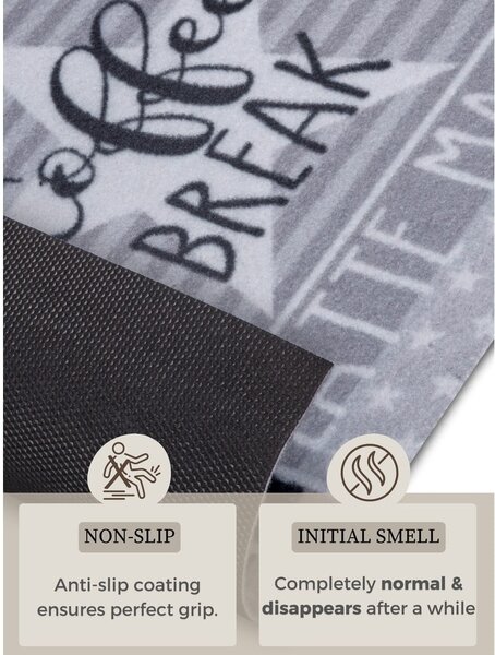 Tappeto grigio 50x150 cm Its Time for Espresso - Hanse Home