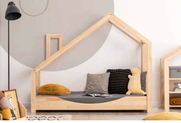 Letto da casa in legno di pino lma, 90 x 200 cm Luna E - Adeko