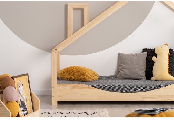 Letto da casa in legno di pino lma, 90 x 200 cm Luna E - Adeko