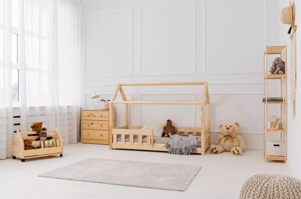 Letto per bambini in legno di pino 120x200 cm Mila MBP - Adeko