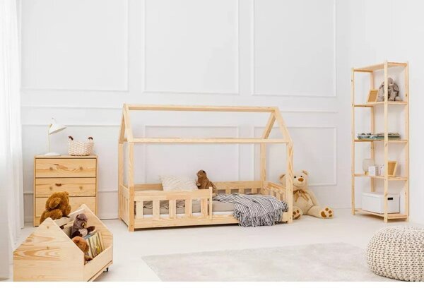 Letto per bambini in legno di pino 120x200 cm Mila MBP - Adeko