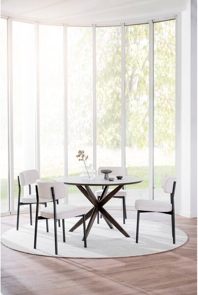 Sedie da pranzo color crema in set di 2 Paisley - Rowico