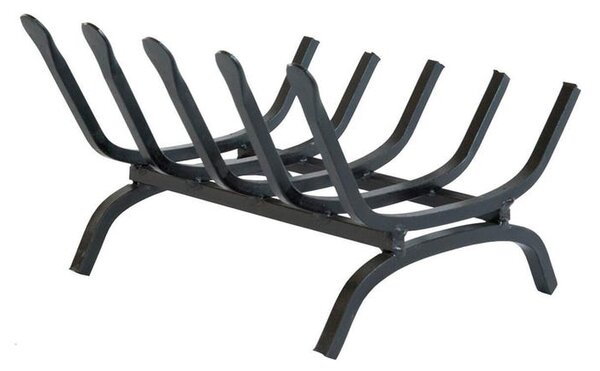 Brucialegna per camino griglia in ferro battuto rettangolare braciere in  ferro per caminetto - 7 barre 54x32xH15 cm