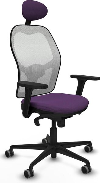 Sedia da ufficio con poggiatesta Piqueras y Crespo 3D036G1 Viola