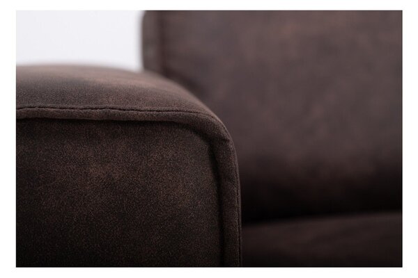 Divano marrone con rivestimento in finta pelle 164 cm Copenhagen – Scandic
