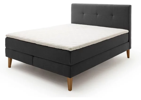 Letto boxspring color antracite 180x200 cm Stockholm – Meise Möbel