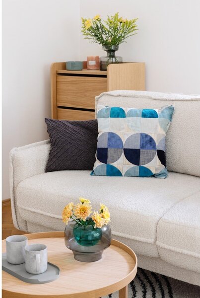Divano letto in tessuto bouclé grigio 215 cm Patti - Bonami Selection