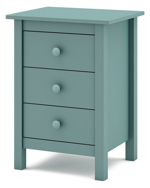 Comodino per bambini in legno di pino color petrolio Max - Marckeric