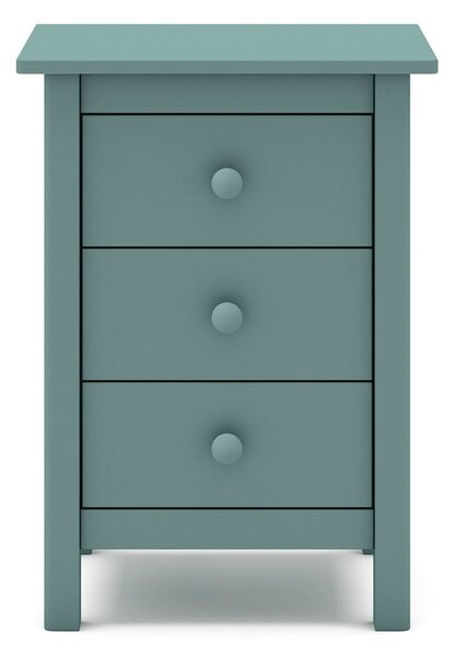 Comodino per bambini in legno di pino color petrolio Max - Marckeric