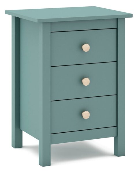 Comodino per bambini in legno di pino color petrolio Max - Marckeric