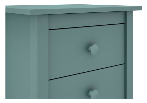 Comodino per bambini in legno di pino color petrolio Max - Marckeric