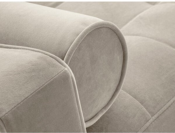 Divano letto in velluto beige Santo - Milo Casa