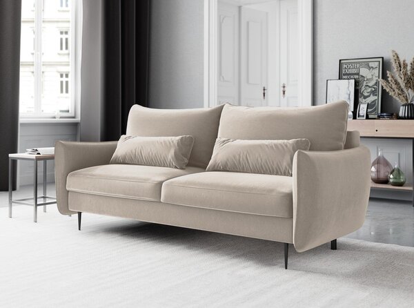 Divano letto beige con contenitore Vermont - Cosmopolitan Design