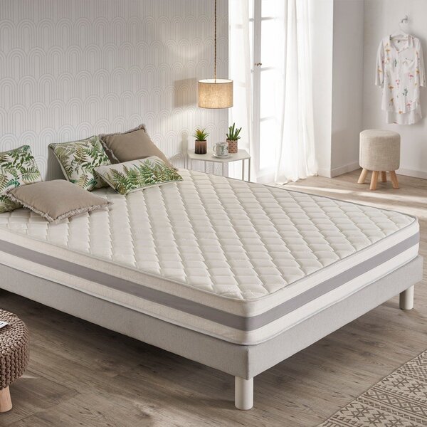 Materasso matrimoniale in schiuma dura/media 140x200 cm Naturcare Aloe Vera - Moonia