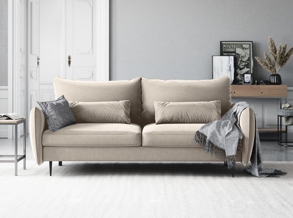 Divano letto beige con contenitore Vermont - Cosmopolitan Design