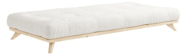Letto singolo in legno di pino con griglia 90x200 cm Senza - Karup Design