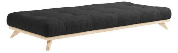 Letto singolo in legno di pino con griglia 90x200 cm Senza - Karup Design