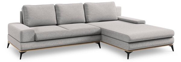 Divano letto angolare grigio chiaro, angolo destro Planet - Windsor & Co Sofas