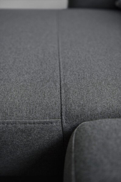 Divano letto variabile grigio scuro ad angolo Pop - Bonami Selection