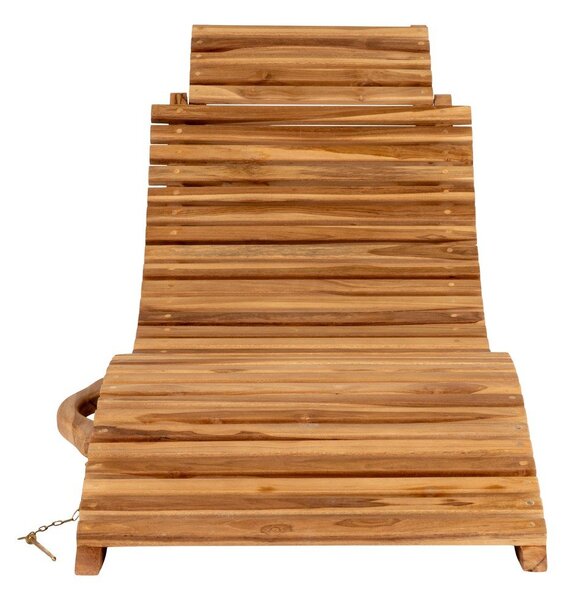 Lettino da giardino in legno di teak Arrieta - House Nordic